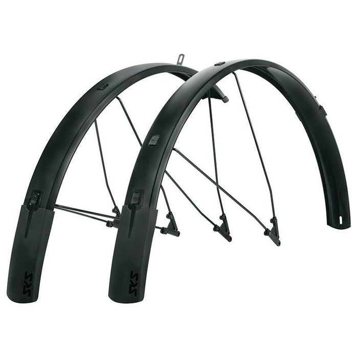 SKS B65 Bluemels Style Full Coverage Fender Set - 65mm 27.5/29/700 x 1.75-2.25 Matte Black