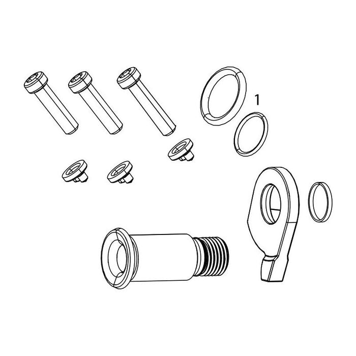 SRAM  GX 2 X 11 Type 2.1 Rear Derailleur B Bolt and Limit Screw Kit Bicycle Brake Seal Kits