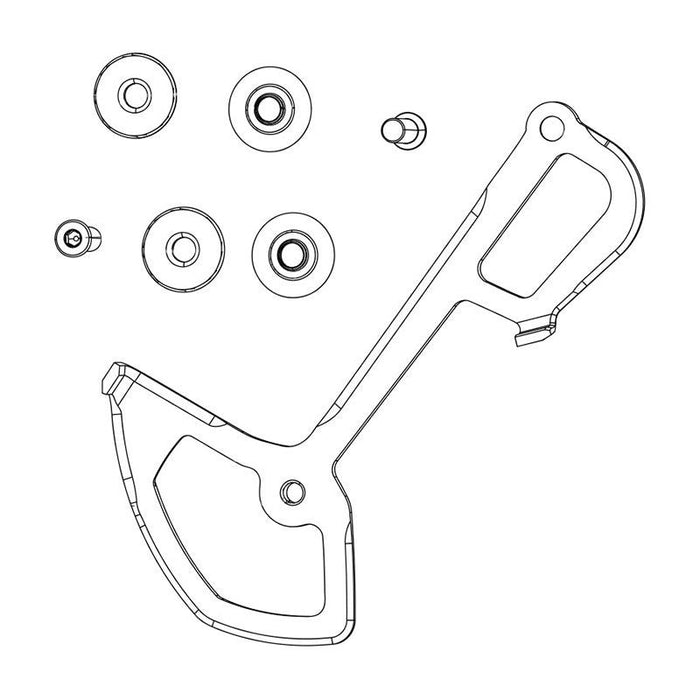 SRAM SX/NX Eagle and GX Eagle AXS Rear Derailleur Inner Cage with Screws Bicycle Derailleurs