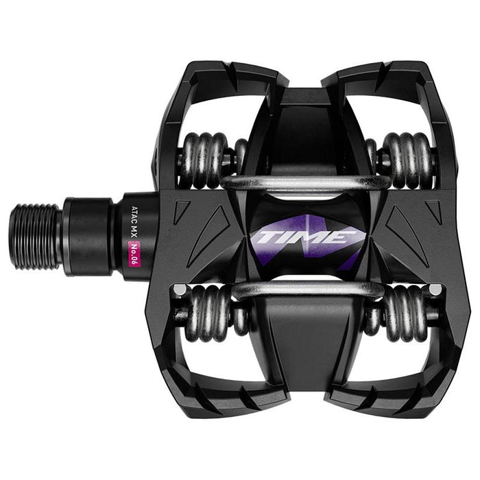 Time MX 6 Pedals - Dual Sided Clipless with Platform Aluminum 9/16 Black B1