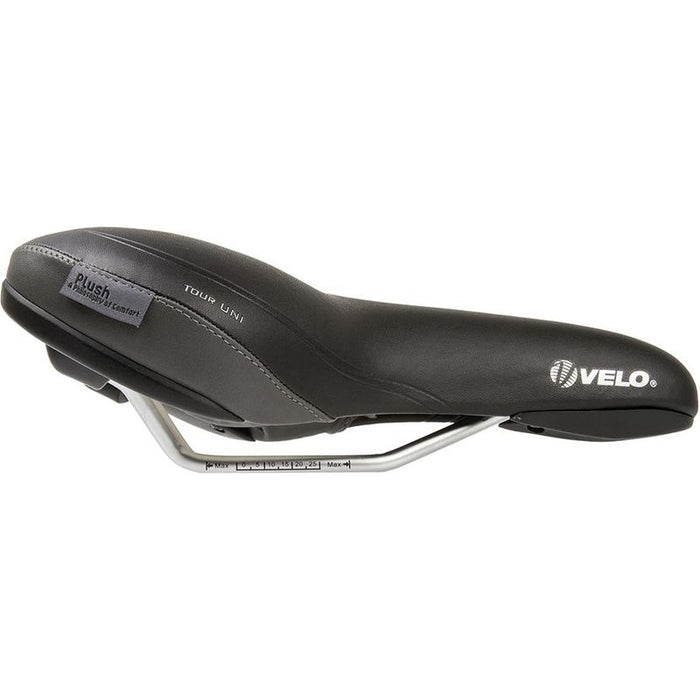 Velo, Tour Uni Comfort, Saddle, 261 x 171mm, 398g, Black