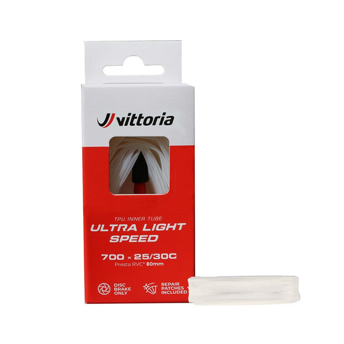 Vittoria, Ultra Light Speed (TPU), Tube, Presta, Length: 80mm, 700C, 25-30c