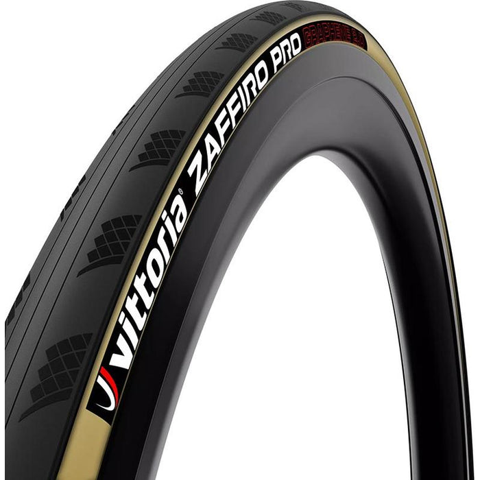 Vittoria Zaffiro Pro V Tire - 700 x 25 Clincher Folding Black/Tan 1C G2.0