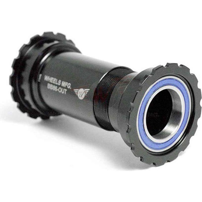 Wheels Manufacturing BB86/92 Shimano Bottom Bracket with ABEC-3 Bearings Black Cups - Threaded