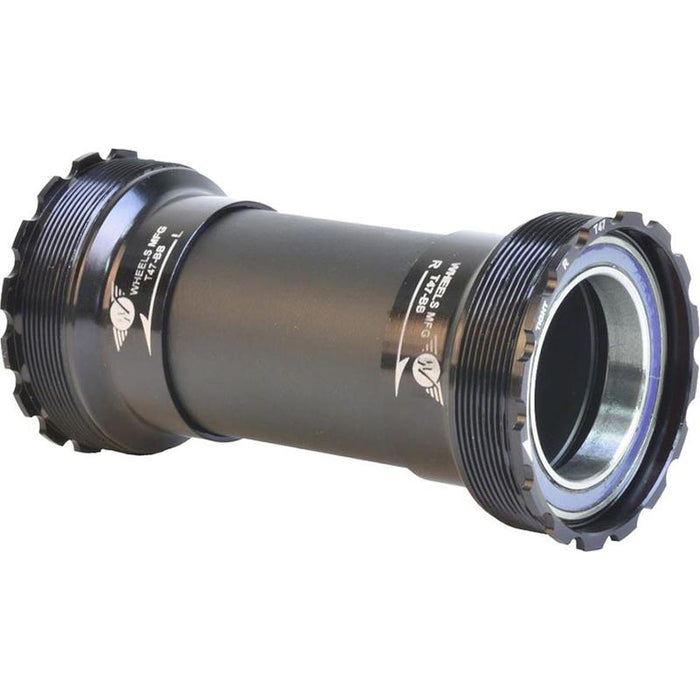 Wheels Manufacturing T47 Inboard Bottom Bracket - For 30mm Spindle ABEC-3 Bearings Fits Frames with 68mm-132mm BB Shells Black