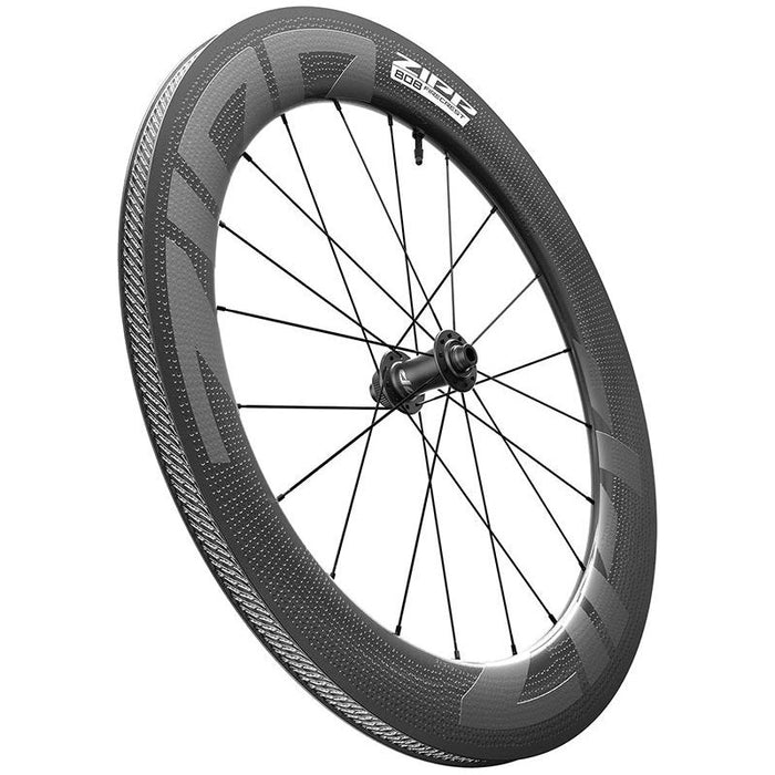 Zipp 808 Firecrest Tubeless Front Wheel - 700 12 X 100mm Center-Lock Tubeless Black B1
