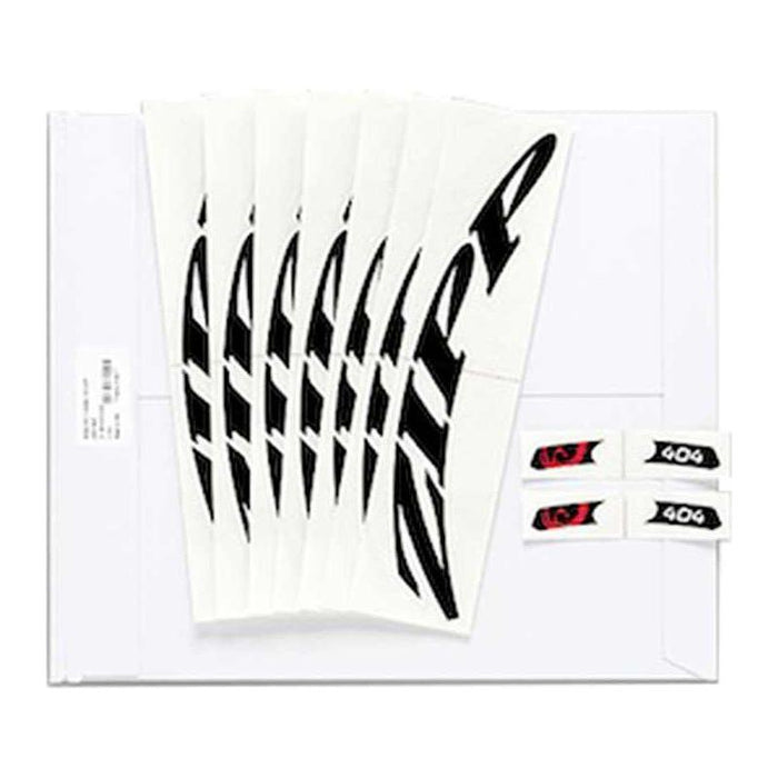 Zipp Decal Set - Disc / 808 Matte Black Logo Complete for One Wheel