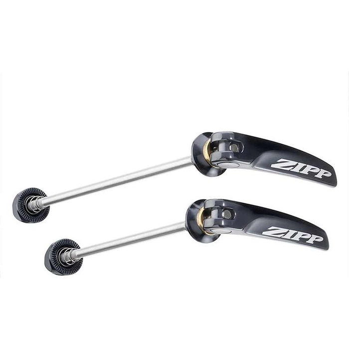 Zipp Tangente Quick Release Skewer Set - 100mm/130mm Stainless Steel Black With Silver Logo