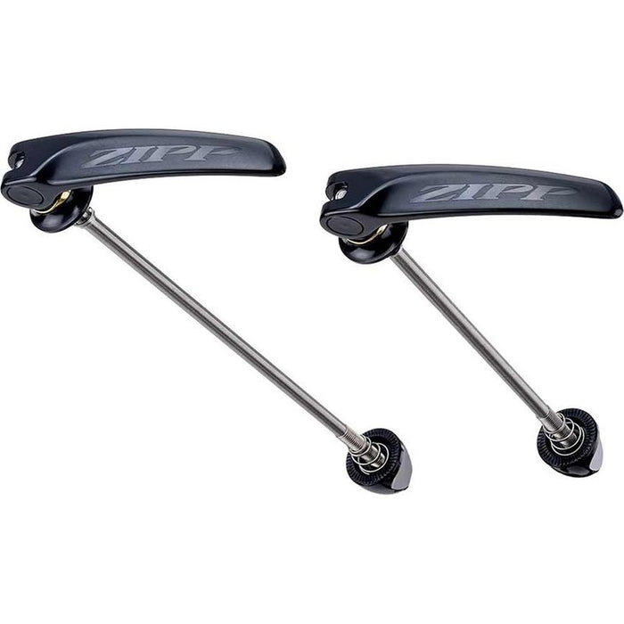 Zipp Tangente Quick Release Skewer Set - 100mm/130mm Titanium Black With Black Logo