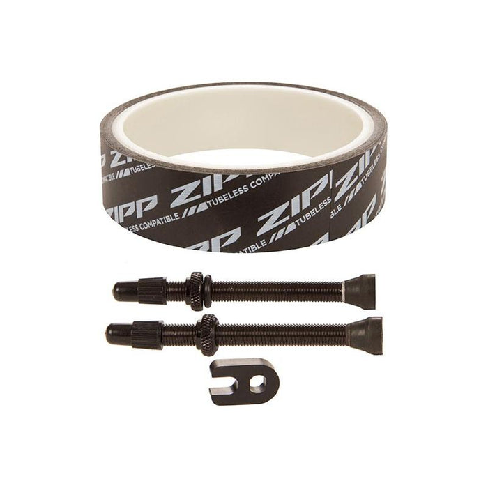 Zipp Tubeless Kit Includes 26mm Tape 2 Universal 66mm Valves and 1 Valve Core Wrench Fits 303. 303s