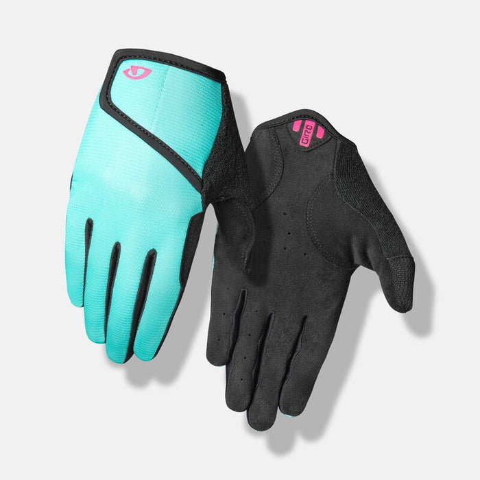 Giro DND Jr II Youth Bicycle Gloves Screaming Teal/Neon Pink Large