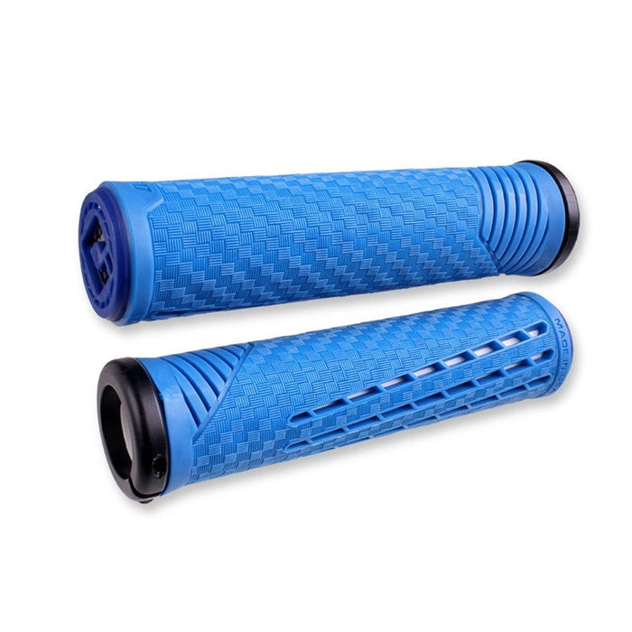 ODI CF Grips - Lock-On Blue/White