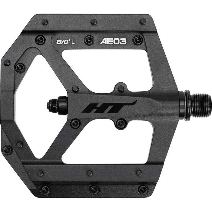 HT Components AE03(EVO) Pedals - Platform Aluminum 9/16 Stealth Black