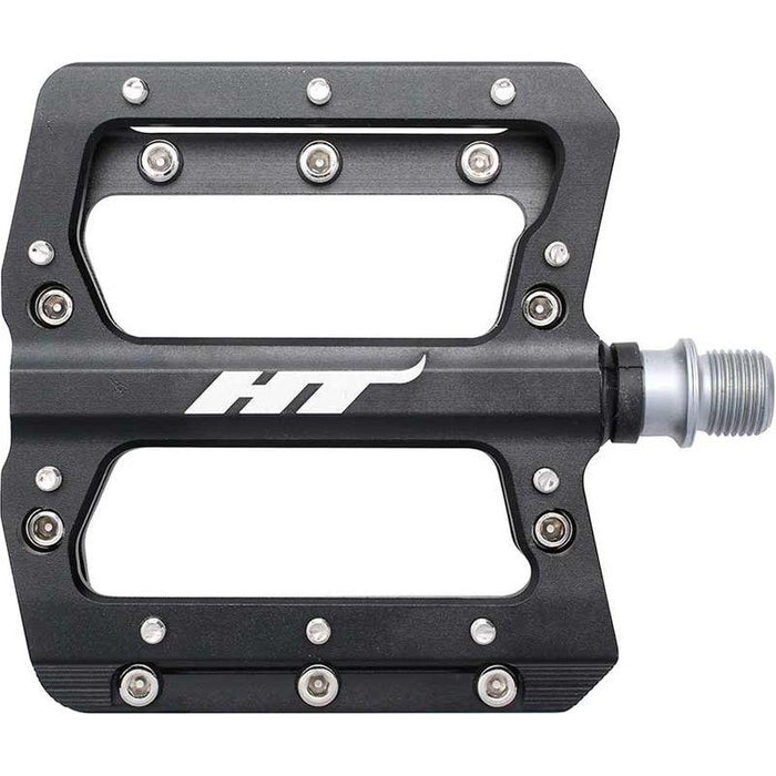 HT Components AN14A Pedals - Platform Aluminum 9/16 Black
