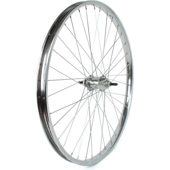 Sta-Tru Double Wall Rear Wheel - 26 Bolt-On 3/8 x 110mm Coaster Brake Silver