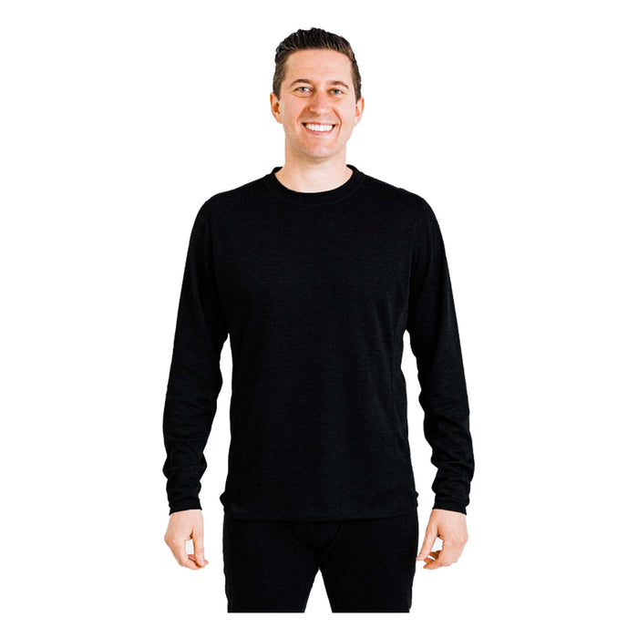 Polarmax Double Layer Crew Mens Black Small