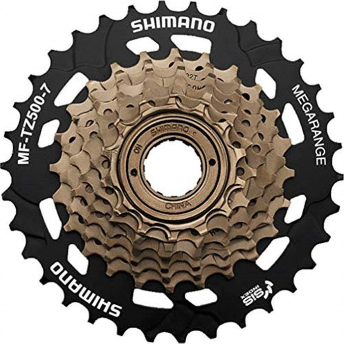 Shimano Multiple Freewheel Sprocket Mf-Tz510 14-34T 7-Speed 14-16-18-20-22-24-34T W/Spoke Protector Bicycle Cassettes