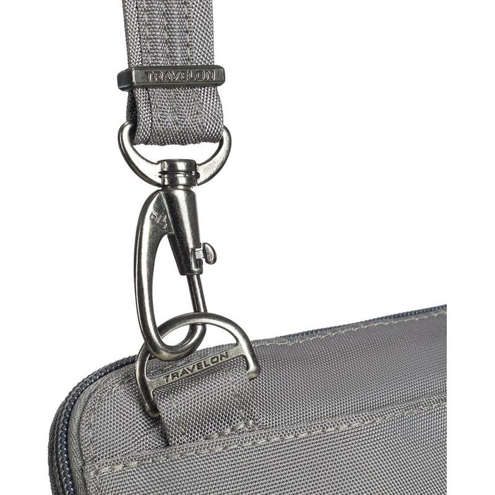 Travelon AT Classic Slim Double Zip Lifestyle Crossbody & Totes