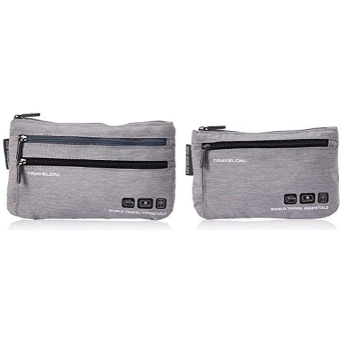 Travelon WTE Set of 2 Currency & Passport Organizers Lifestyle Packing Organizers
