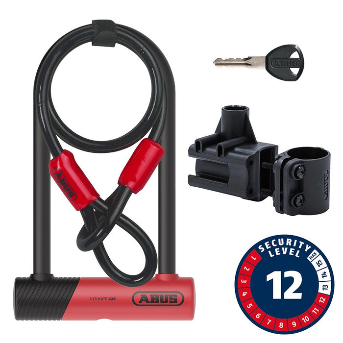 ABUS Ultimate 420K + Cobra Bicycle U-Locks
