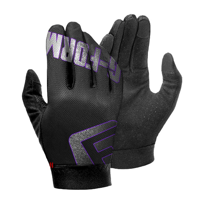 G-Form, Tempo Glove, Full Finger Gloves, Black Purple, XL, Pair