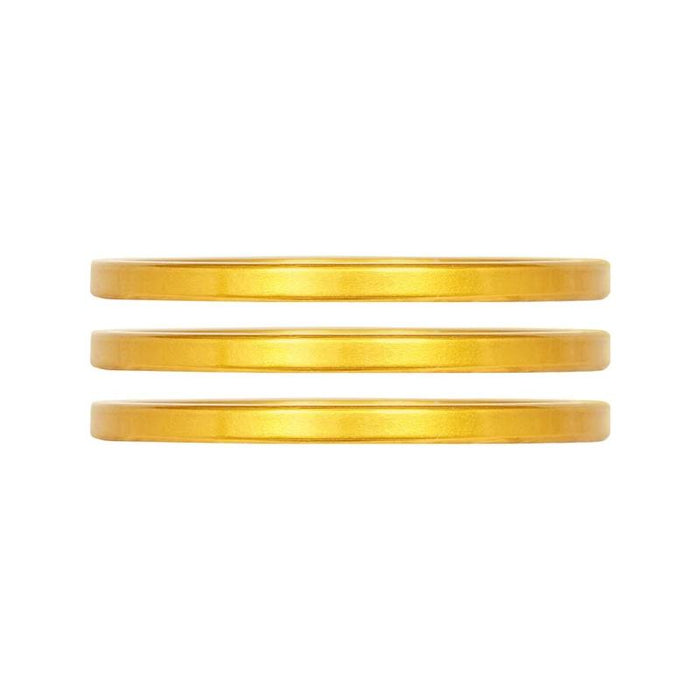 Industry Nine, iRiX, Headset Spacer, 1-1/8'', Height: 2.5mm, Aluminum, Gold, 3pcs