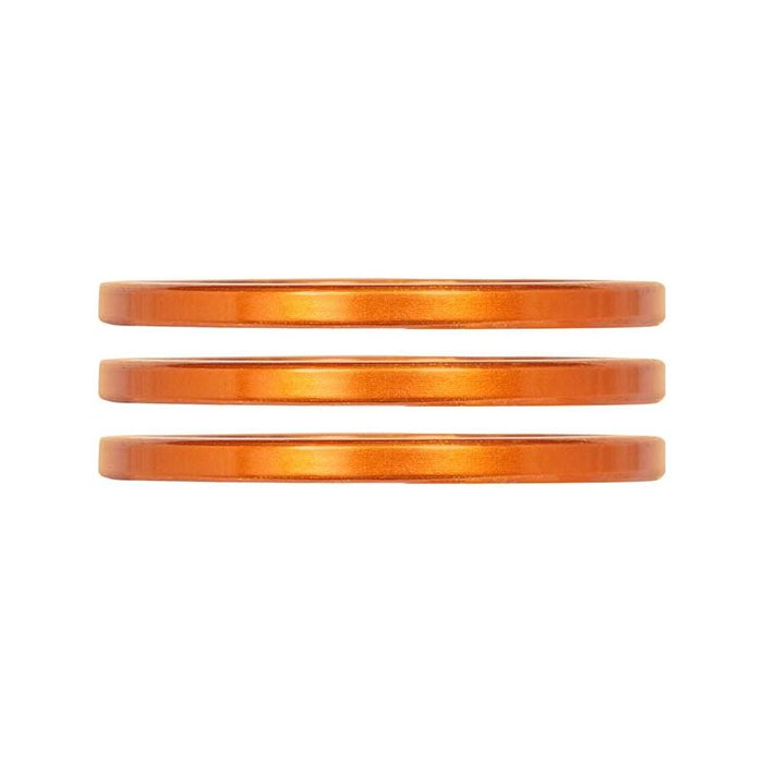 Industry Nine, iRiX, Headset Spacer, 1-1/8'', Height: 2.5mm, Aluminum, Orange, 3pcs