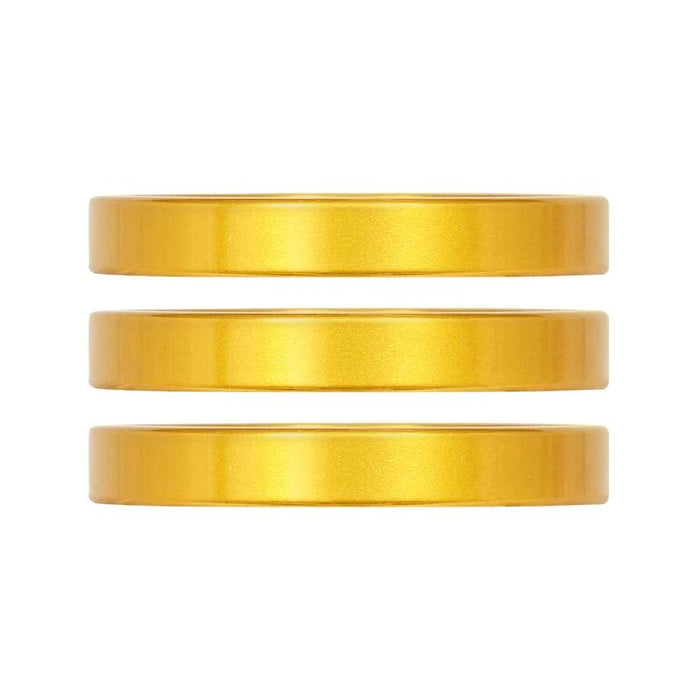 Industry Nine, iRiX, Headset Spacer, 1-1/8'', Height: 5mm, Aluminum, Gold, 3pcs