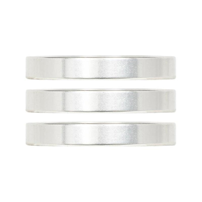 Industry Nine, iRiX, Headset Spacer, 1-1/8'', Height: 5mm, Aluminum, Silver, 3pcs