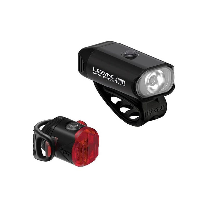 Lezyne MINI DRIVE 400XL / FEMTO USB PAIR Bicycle Lights