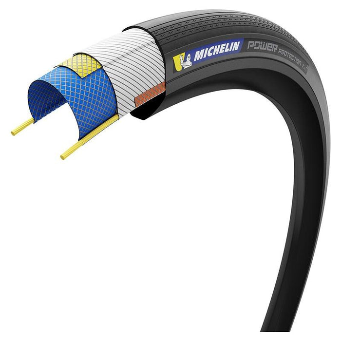 Michelin, Power Protection, Road Tire, 700x32C, Folding, Tubeless Ready, MAGI-X, Black