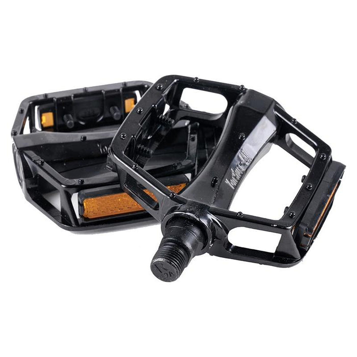 PWR, Dually Pedals, Body: Alloy, Spindle: Steel, 9/16'', Black