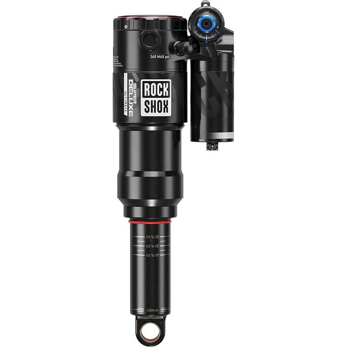 RockShox, Super Deluxe Ultimate C2, Rear shock, 185x50, Shaft Eyelet: Trunnion, Body Eyelet: Standard, 0 Neg/2 Pos Token, Reb55/Comp30, Lockout 4
