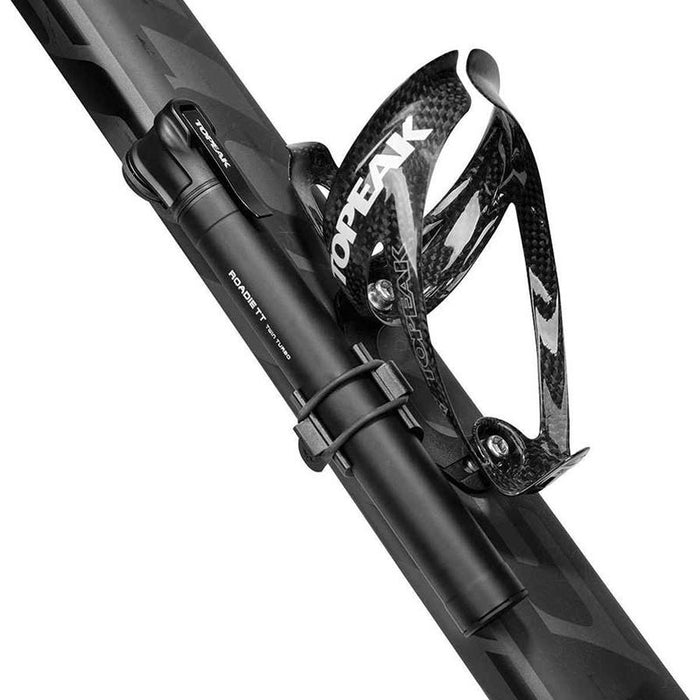 Topeak Roadie TT Mini Pump - 160psi Twin Turbo 195mm Black