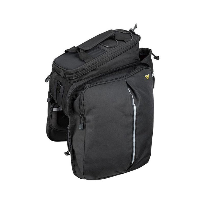 Topeak MTS Trunk Bag DXP Rack Bag with Expandable Panniers - Strap Mount Black