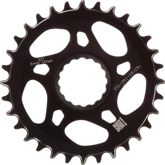 TRP CR-M8070 Boost Direct Mount Chainring - 32t 7-Speed DH CINCH Mount 6mm Offset 7075-T6 Aluminum Sandblasted Black