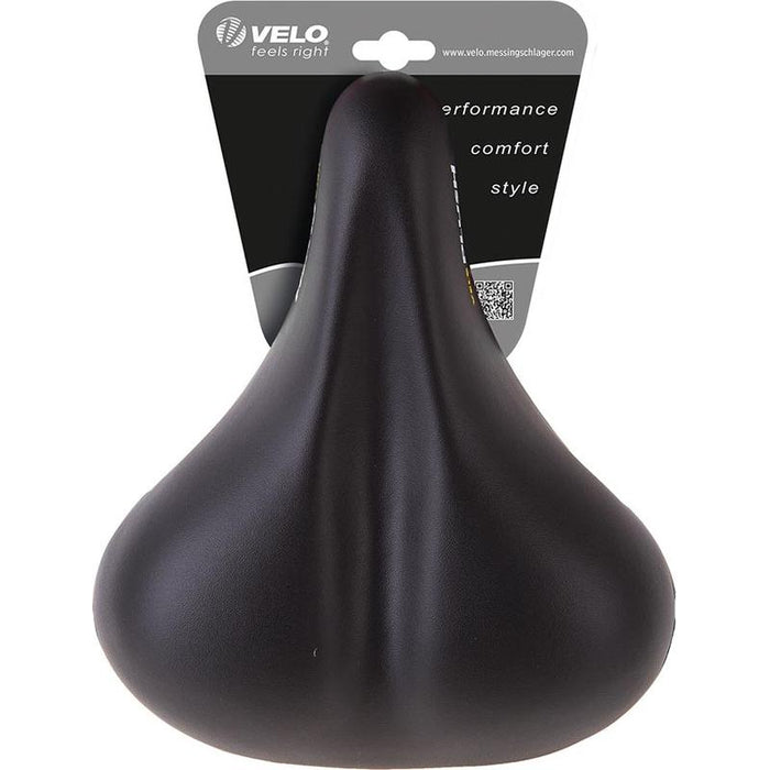 Velo, Elasto D2 Plush Comfort, Saddle, 264 x 220mm, 854g, Black