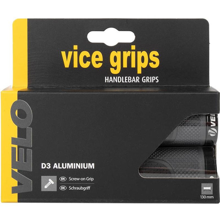 Velo, Vice Grips D3 Alu, Grips, 130mm, Black