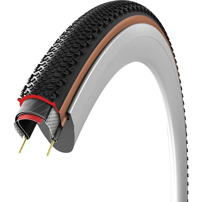 Vittoria Terreno T50 Mixed Tire - 700 x 40 Tubeless Folding Brown Gravel Endurance Graphene G2.0