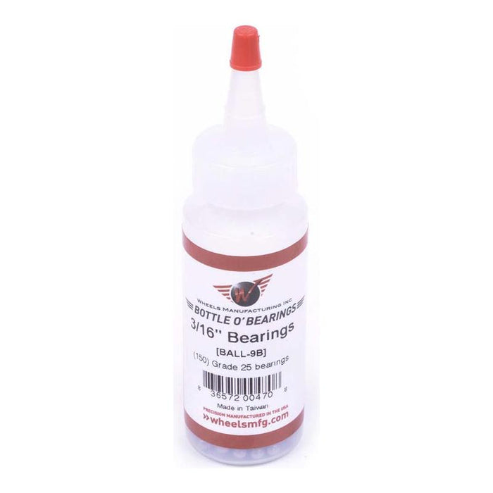 Wheels Manufacturing Grade 25 3/16 Loose Ball Bearing: Bottle of 150