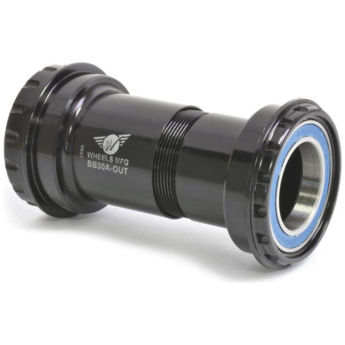 Wheels Manufacturing BB30A Frame to Hollowtech II Spindle Outboard Thread Together Bottom Bracket Black