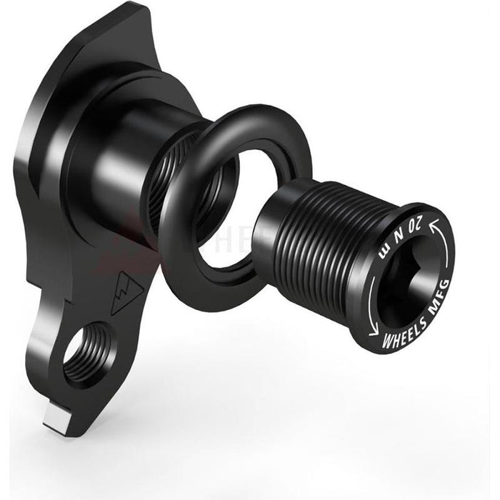 Wheels Manufacturing Universal Derailleur Hanger - 487 For Trek ABP MTB Frames designed to accept SRAM UDH Black