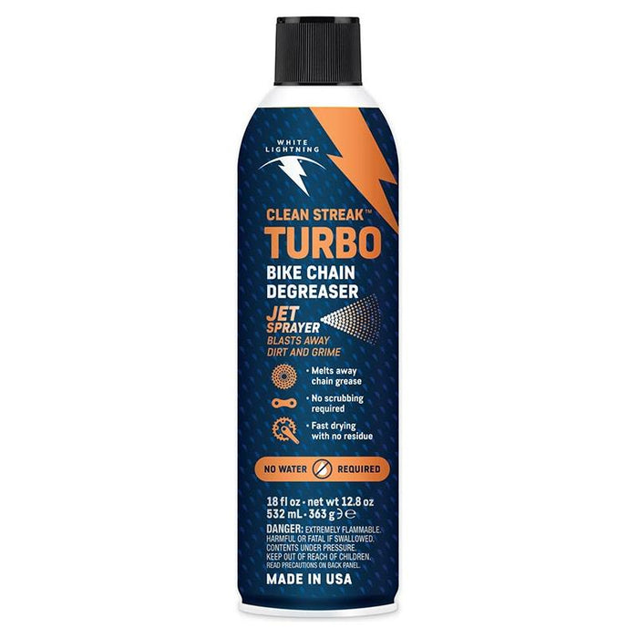 White Lightning Clean Streak Turbo Bike Chain Degreaser - 18oz