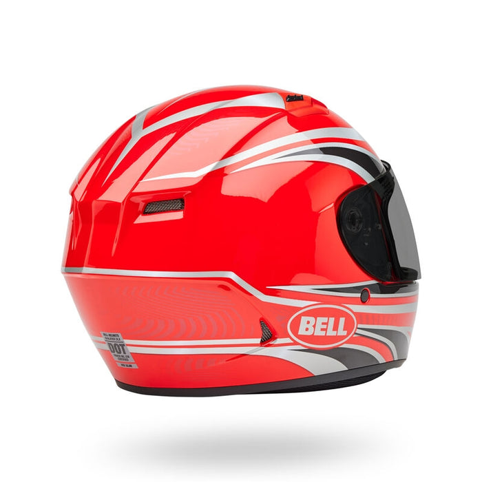 Bell Moto Qualifier Red/Silver Conduit X-Large