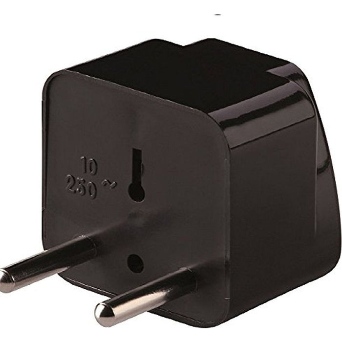 Lewis N. Clark  Europe-Asia Universal Receptacle Adapter, Black, One Size