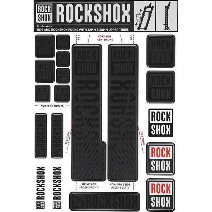 RockShox Decal Kit Bicycle Forks Accessories