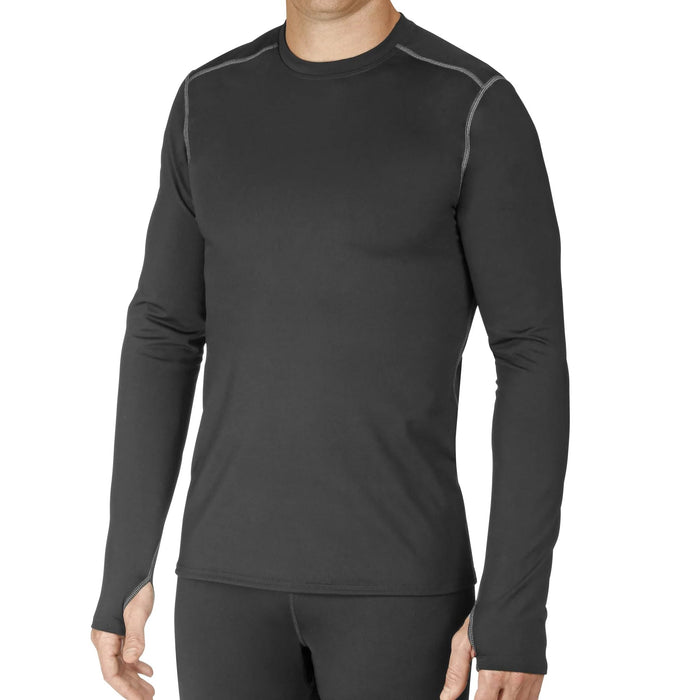 Hot Chillys Micro-Elite Chamois Crew Mens Black Small