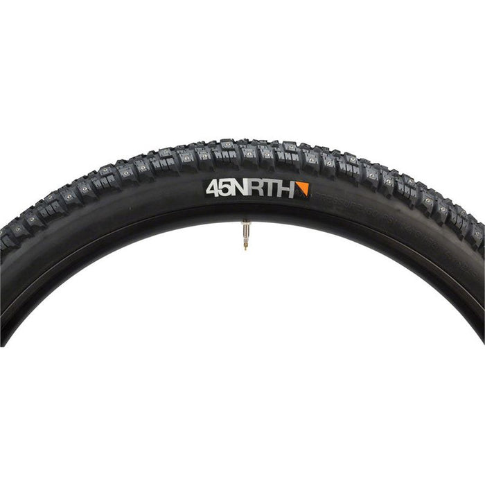 45NRTH Gravdal Tire - 26 x 2.0 Clincher Wire Black 33 TPI 216 Carbide Steel Studs Bicycle Tires
