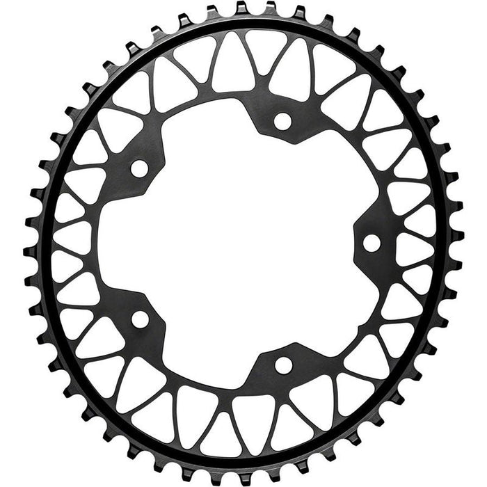 absoluteBLACK Oval 110 BCD Gravel Chainring - 46t 110 BCD 5-Bolt Narrow-Wide Black