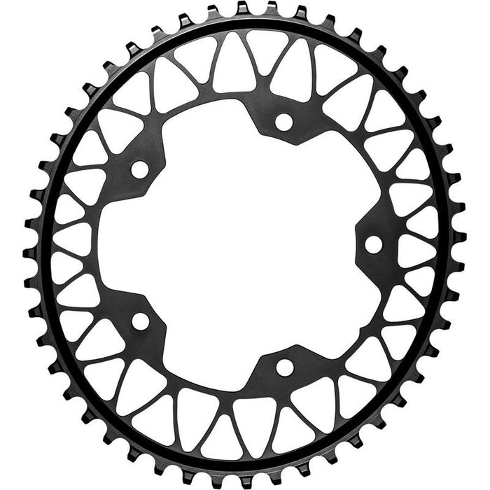 absoluteBLACK Oval 110 BCD Gravel Chainring - 48t 110 BCD 5-Bolt Narrow-Wide Black